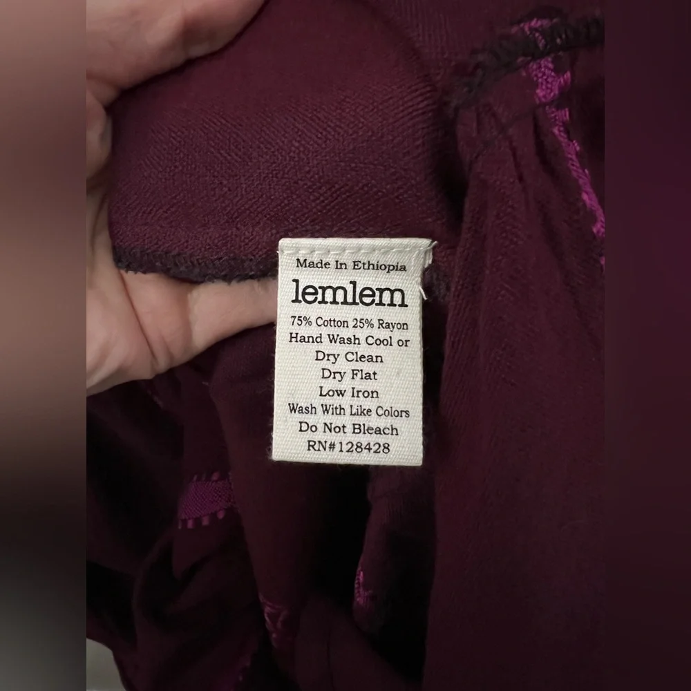 lemlem Hanna Cotton Blend Cover-Up Dress New - Picture 13 of 13